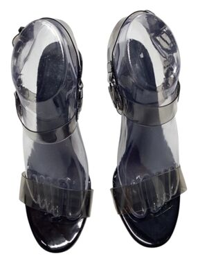 Karl Lagerfeld Transparent Black Jelly Sandals